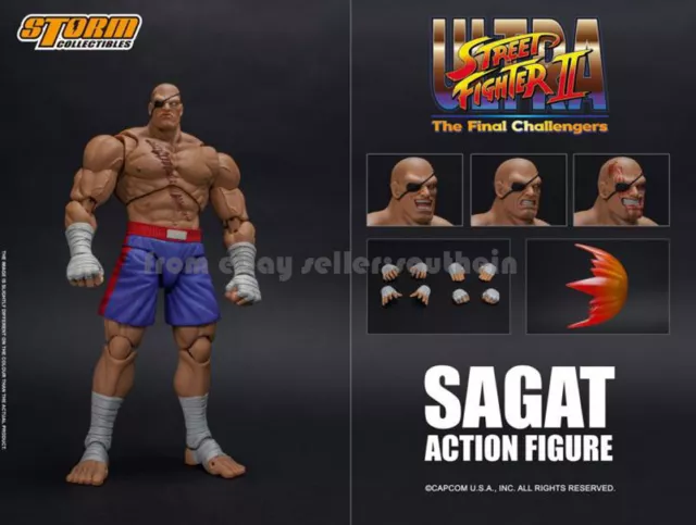 Storm Toys 1/12 Street Fighter 2 Shagat Muay Thai Tiger Action Figure In Stock