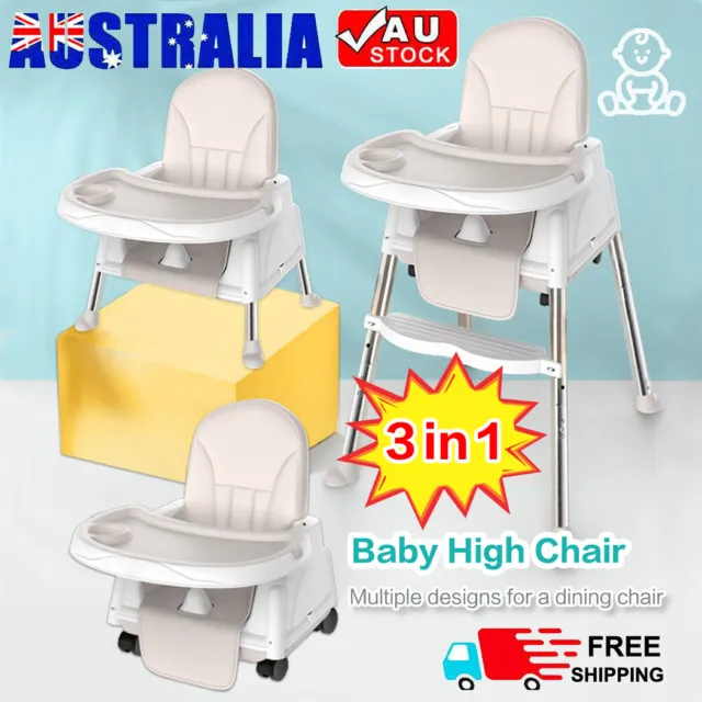 3 IN 1 Baby High Chair Infant Dining Eating Feeding Highchair 3IN1 Seat Toddler