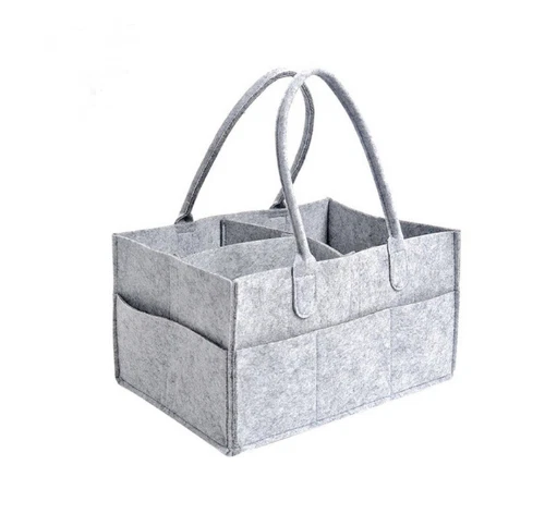 Baby Diaper Caddy - Large Organizer Bag for Boy or Girl - Baby Shower Basket - N 3