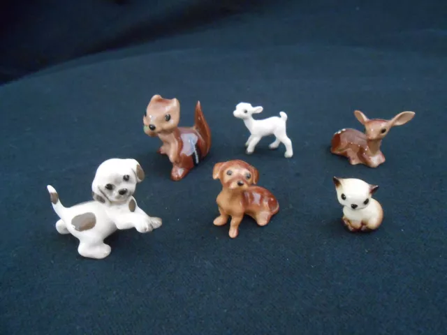 Hagen Renaker Ceramic Animal Miniatures ~ Lot of Six ~ Free ship!