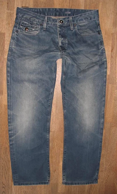 G-Star Jeans Pour Hommes Triple A Regular Straight Ja2 Taille W33 L34