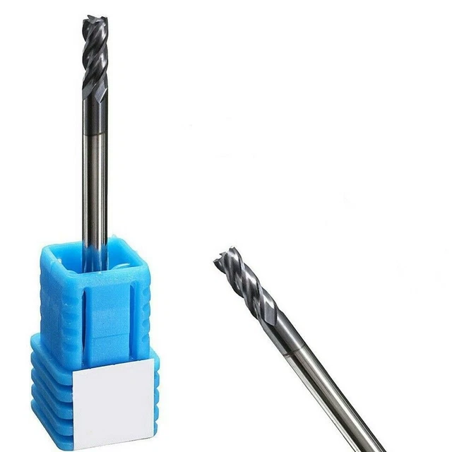 3mm Tungsten Steel Carbide 4 Flutes End Mill Straight Shank CNC Drill Bit Tool