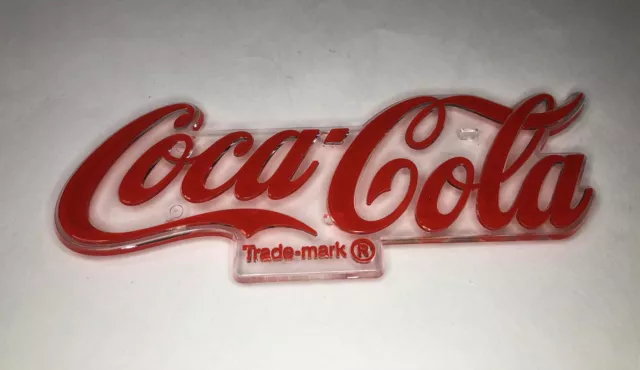 Vintage UnUsed COCA-COLA 5.5" PLASTIC SIGN Part. Goes On A Menu Sign