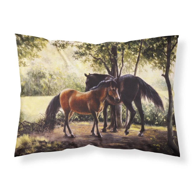 Carolines Treasures Bdba0055pillowcase Horses By Daphne Baxter Fabric Standard