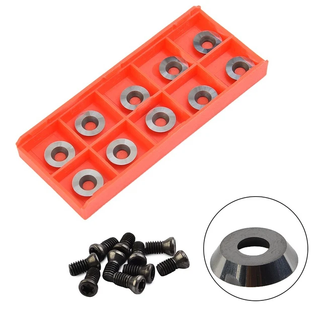 Taglierine in carburo sostituibili - 10 pz lame tornio rotonde 12 mm per tornitu