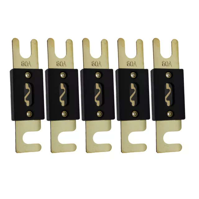In-Line ANL 60 Amp 60A ANL Electrical Protection Fuse Blade Fuse Gold Plated