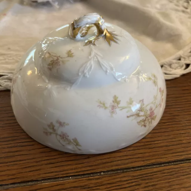 Antique Haviland & Co. The Norma pattern butter Dish LID Schleiger 233 ~ France