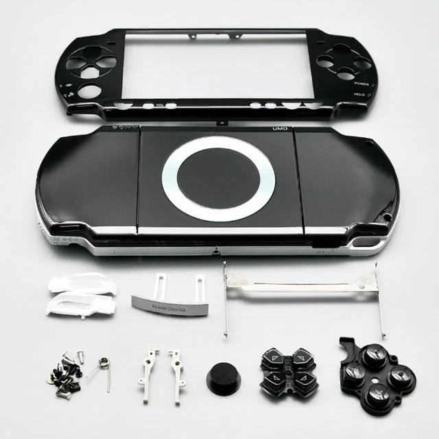 NEW BLACK FULL Housing Shell Cover Buttons Mod Kit Replacement For Sony