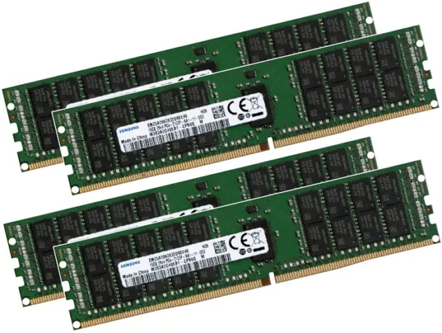 4x 16GB 64GB RAM RDIMM ECC REG DDR4 2133 MHz f HP Workstation Z440 Z640 Z840