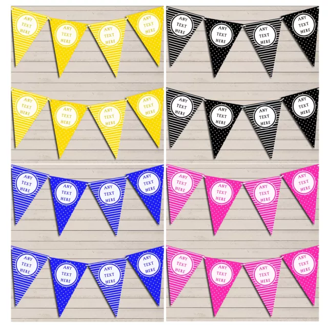 Personalised Bunting Party Banner Garland Decoration Birthday Hen Do Baby Shower