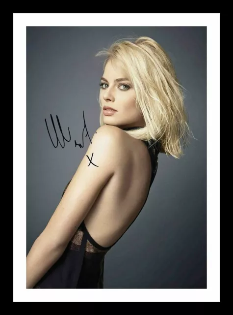 Margot Robbie Autograph Signed & Framed Photo