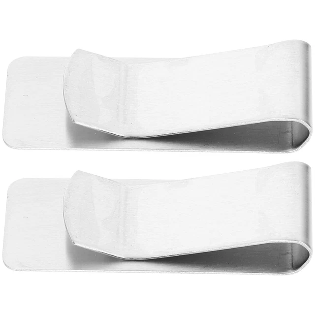 Fermasoldi Grande In Acciaio Inossidabile BLANK Con Castone