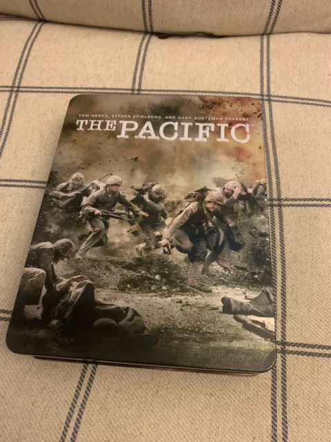 The Pacific (DVD, 2010, 6-Disc Box Set) Tin Case.