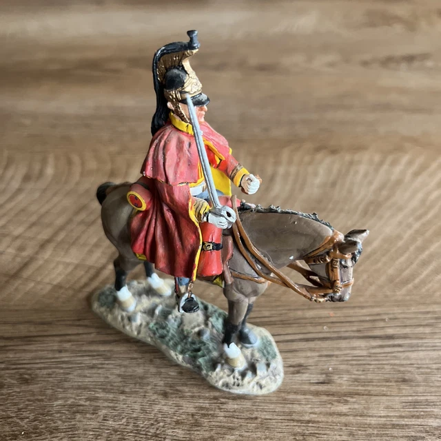 Figurine Del Prado En Plomb Peint - Cavalier De La 4e Cavalerie Française 1796 - échelle 1:32 (60mm) - Très Bon état