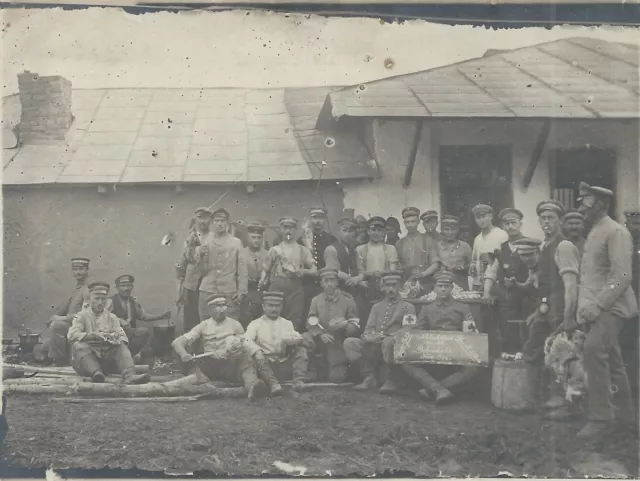 A206,Foto,Soldaten,Uniform,Schlachtfest,Dorobantu,Rumänien,beschrieben,1916
