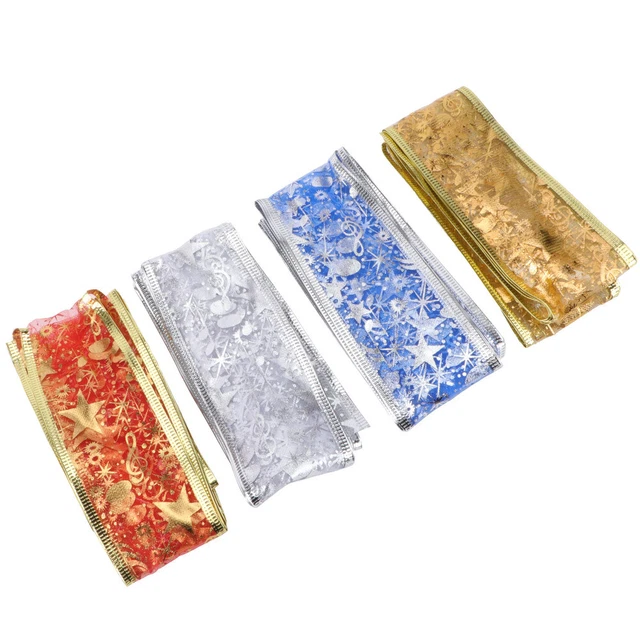 4 rollen von Weihnachten Geschenk Bögen Bänder Chritmas Geschenk Verpackung Band