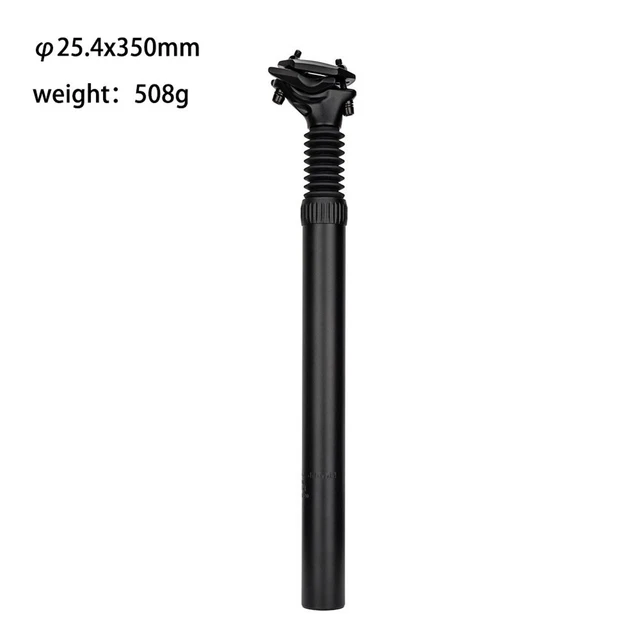 25.4x350mm Vélo Tige Selle Aluminium Alliage Selle Tube Argenté