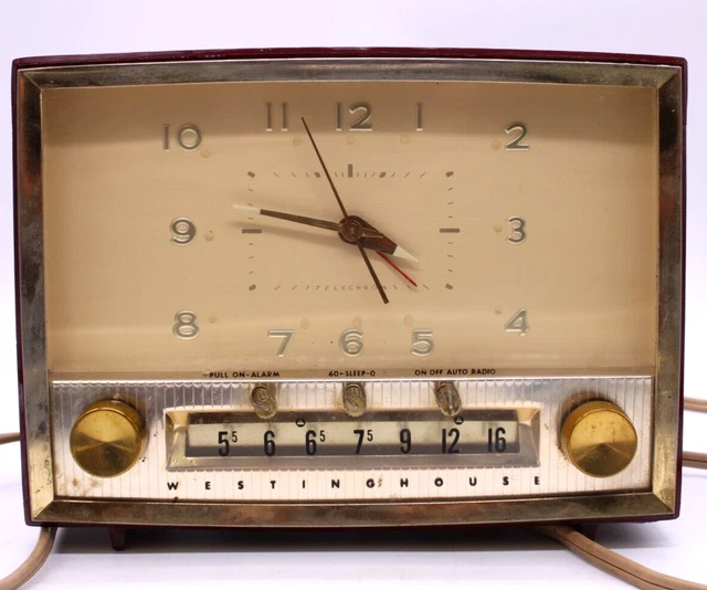 VINTAGE WESTINGHOUSE TELECHRON CLOCK/RADIO MODEL H476T5 parts repair