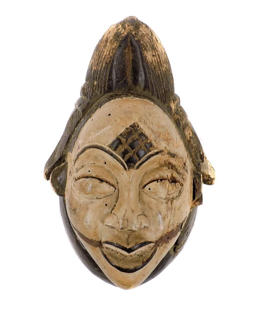 White Punu Maiden Spirit Mask Mukudji Gabon