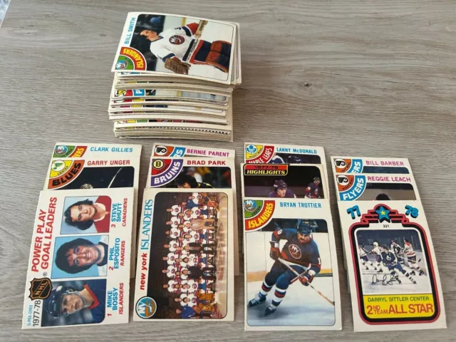 1978 - 1979 O-Pee-Chee Lot Of 70 Hockey Cards Opc