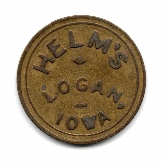 Helm's Cafe • Good For 5¢ In Trade • Logan, Iowa • Tc-136609