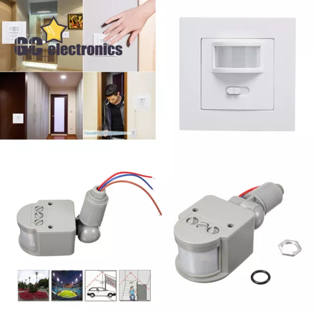 160° Infrared PIR Motion Sensor Switch for LED Light Recessed Wall Lamp A3UK