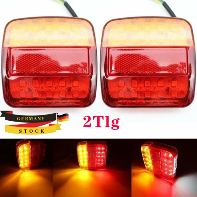 2tlg LED Anhänger Rücklicht Hänger Rückleuchte Heckleuchte Rückleuchten PKW LKW.