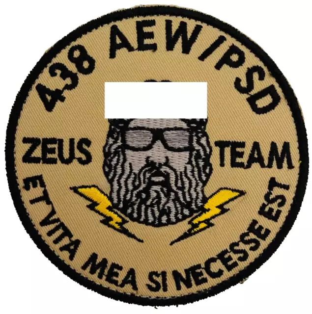 USAF US Air Force 438 AEW/PSD ZEUS TEAM vel©®⚙ Patch Afghanistan made