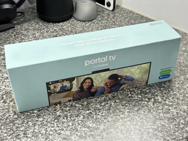 Facebook Portal TV - Fully Boxed - Video Calling on Your TV with Alexa - Black