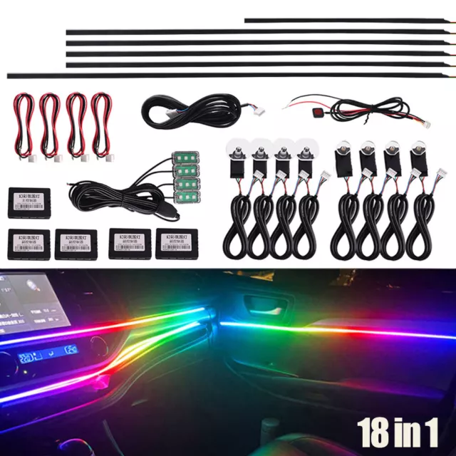 4IN1 USB 72LEDS Fußraumbeleuchtung Innenraumbeleuchtung Auto  Ambientebeleuchtung EUR 11,90 - PicClick DE