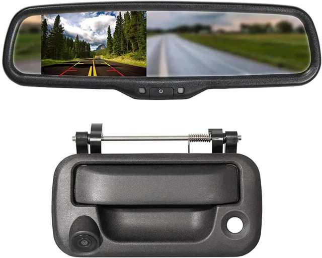 Backup Reverse Camera with 4.3 Rear View Mirror Monitor for Ford F150 2004-2016