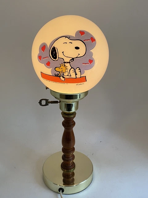 Vintage Peanuts Snoopy Woodstock Goodies Snack Jar 1965 海外 即決-