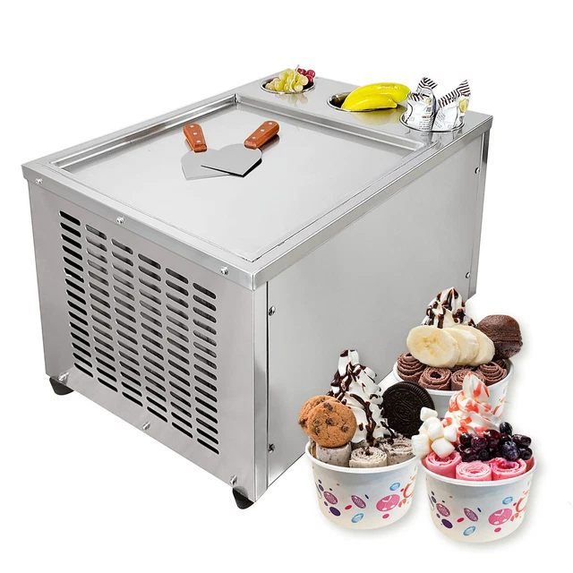 KOLICE COUNTERTOP ROLLED ice cream machine, food truck fry ice cream