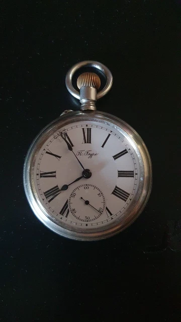 Montre Gousset Dollar Argentée XIXe Siècle - Mécanique Manuelle - Rare ERV23DOL001