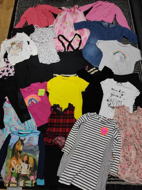 #864💜 Huge Bundle Of Girls Clothes 7-8years GEORGE NEXT PRIMARK M&S TU JOJO F&F