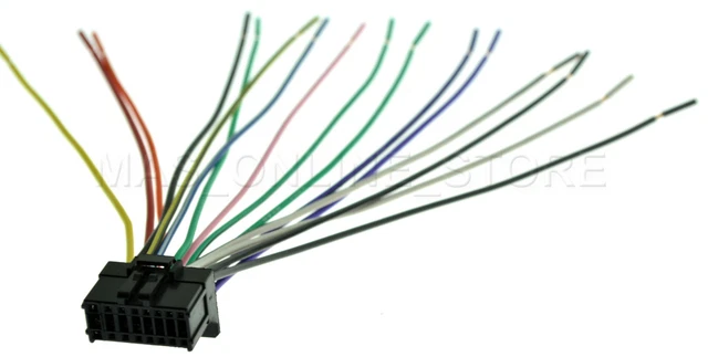 Universal Wire Harness For Pioneer AVH-X8800BT, DMH-1500NEX, MVH-1400NEX, MVH-2300NEX, MVH-2400NEX