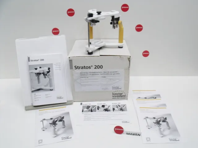 Ivoclar Stratos 200 Artikulator " Super État " Original Emballage 966 # Sn