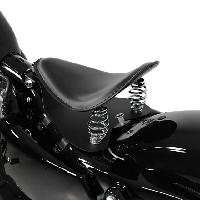 Staffa Piastra Base Per Sella Moto | Universale In Acciaio Nero | Per Chopper, Bobber, Custom, Kawasaki, Suzuki