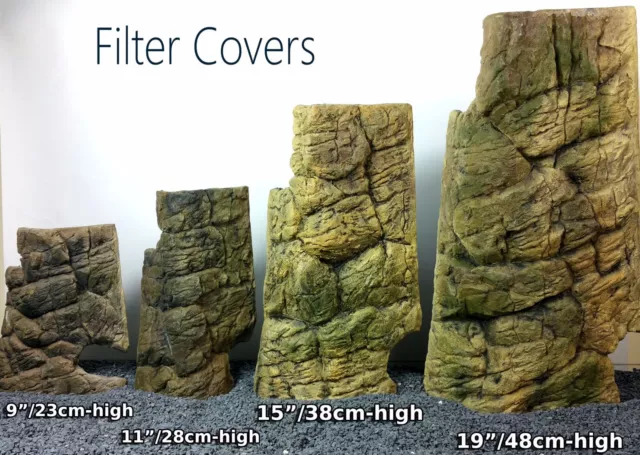 Filter Or Heater Cover Matches Background For Aquarium Fish Tank Decoration