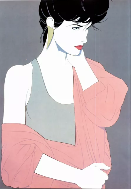 12" x 9" single print - from 1985 Patrick Nagel hardback book - Vintage l 12" x 9" single print - from 1985 Patrick Nagel hardback book - Vintage l