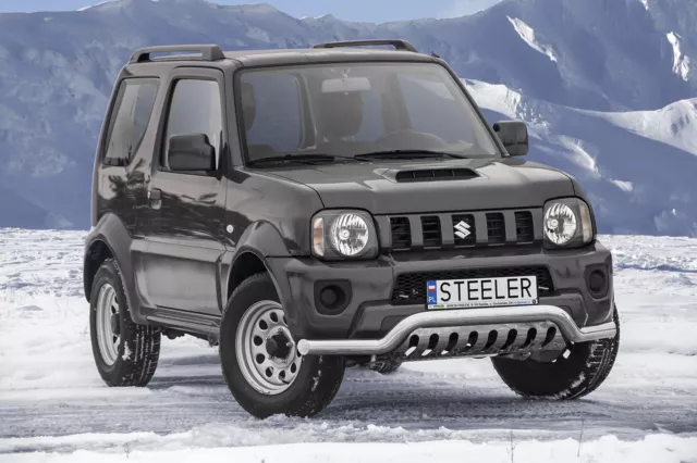 City Edelstahl Frontbügel mit ABE für Suzuki Jimny 2012-2018 mit Unterfahrschutz