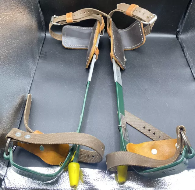 BASHLIN BD12 Pole Gaffs Pair of Steel alloy climbers with bottom and top straps