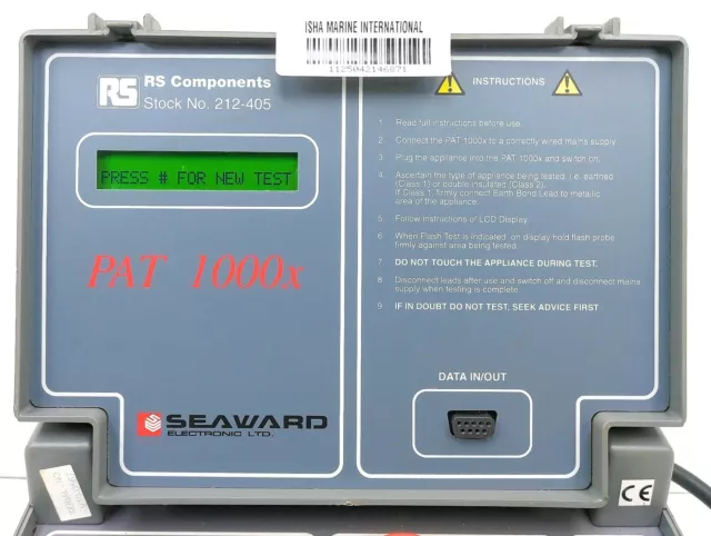 Rs Seaward Electronic Pat 1000x Rs Composant 212-405 3