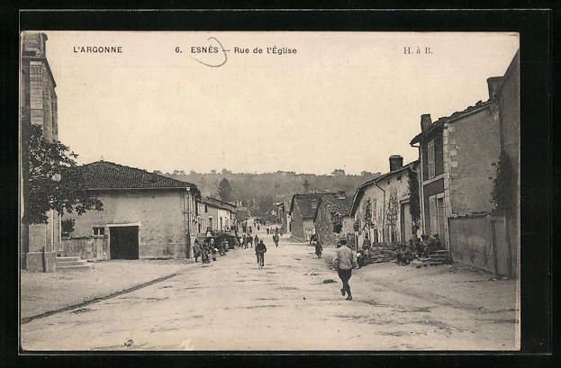 CPA Esnès, Rue de l´Eglise