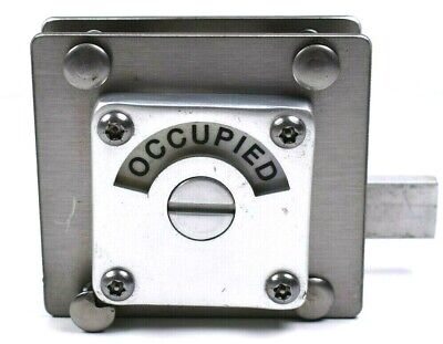 Commercial Bathroom Indicator Privacy Lock In-Use Occupied or Vacant in Nickel