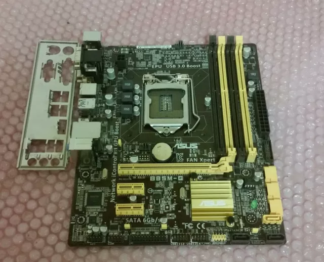 ASUS B85M-G Socket LGA1150 DDR3 Micro ATX Motherboard With I/O Shield