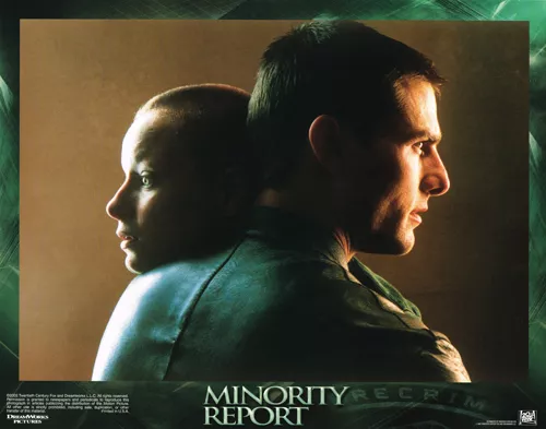 Minority Report Original 11X14 Lobby Card Tom Cruise Samantha Morton