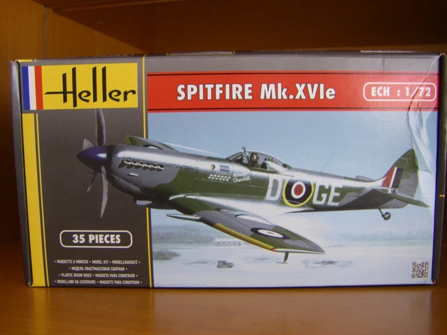 1/72 Heller Supermarine SPITFIRE Mk.XVIe - NEUF pièces sur grappes - Ref 80282