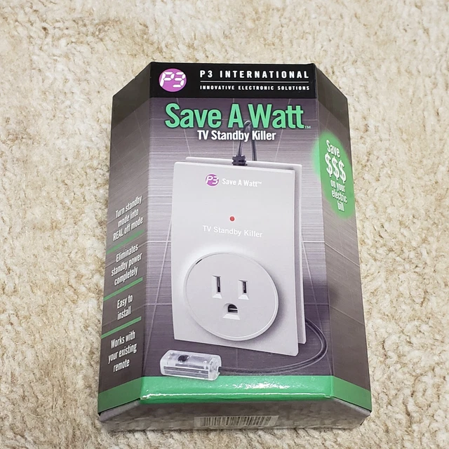 P3 INTERNATIONAL SAVE A Watt TV Standby Killer, Model P4150 14.99