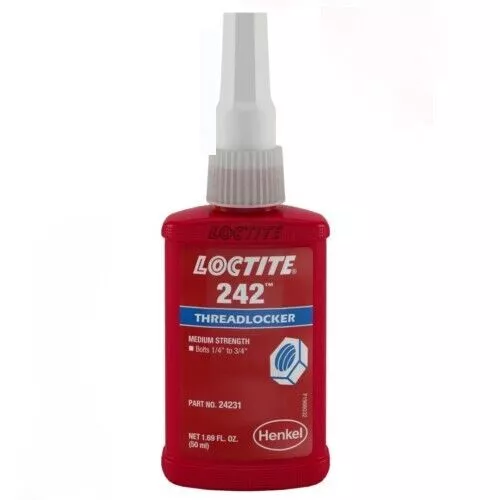 Loctite 242 Blue Mittelfester Schraubensicherungslack für Metallgewinde 50 ml